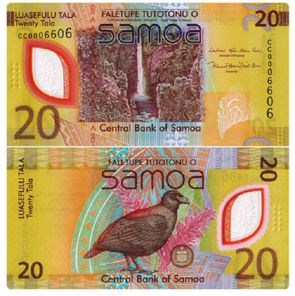 Samoa 20 Tala 2023 NEW UNC Banknote