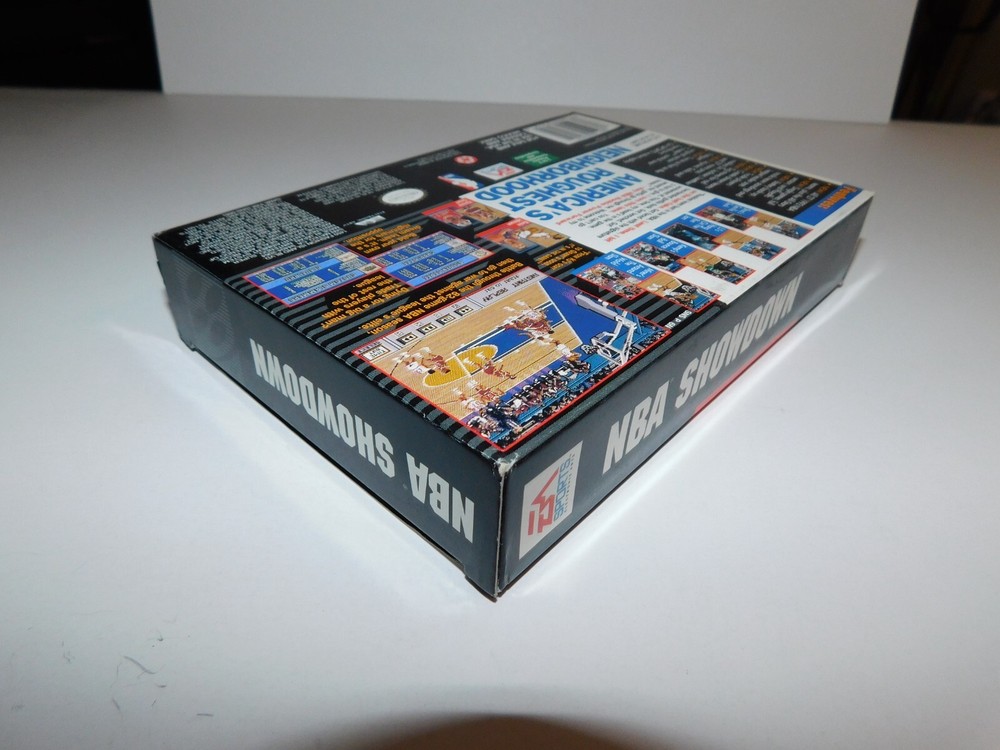 AUTHENTIC Nintendo SNES 1993 EA NBA SHOWDOWN ~ BOX ONLY ~ GREAT CONDITION!