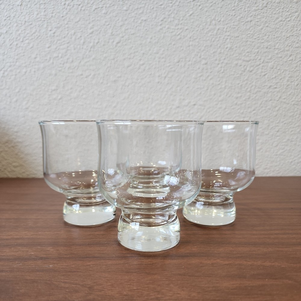 Aurora by Tuscany Crystal Solid Base drinkware Stackable Rocks Glasses MCM
