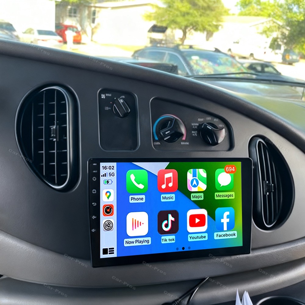 For 1998-2008 Ford E-250 E-350 Super Duty Carplay 10.1" Android 15 Stereo Radio