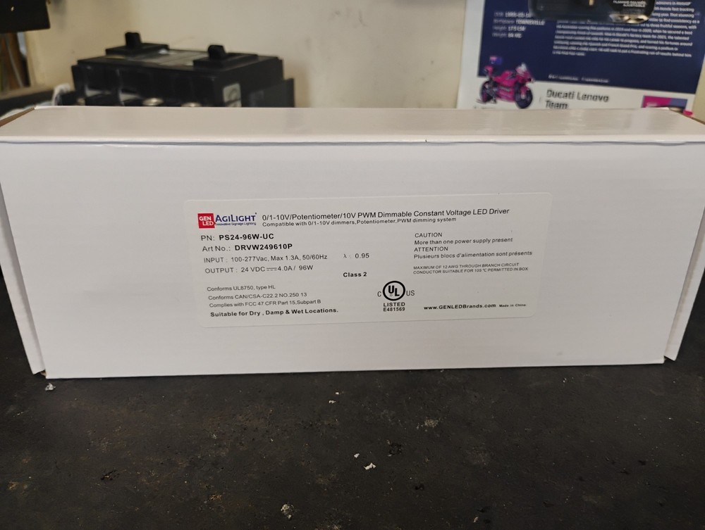 PS24-96W-UC Agilight Dimmable Constant Voltage LED Driver