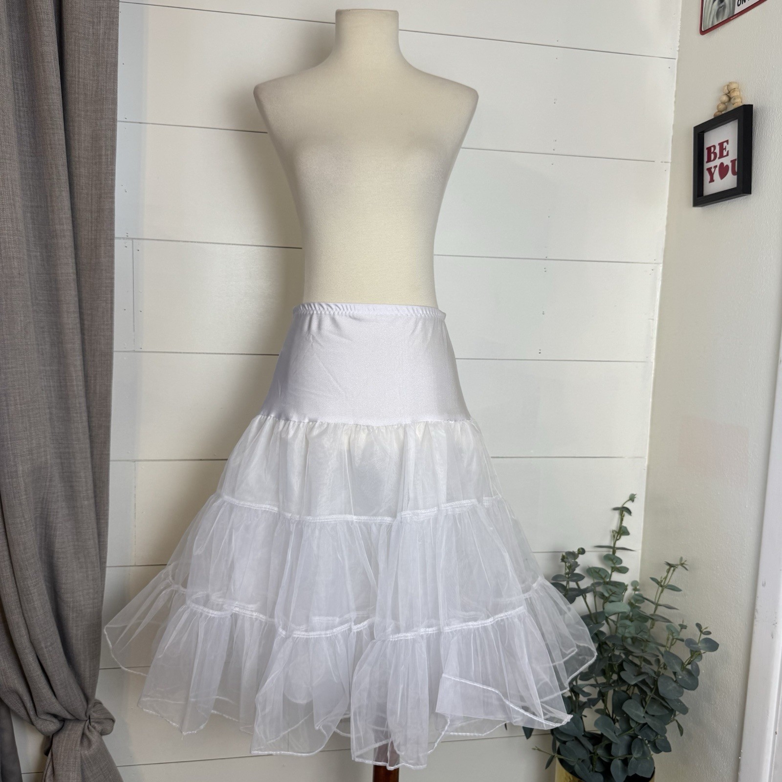 Women’s Grace Karin Petticoat Skirt Crinoline Tutu Dress White Large
