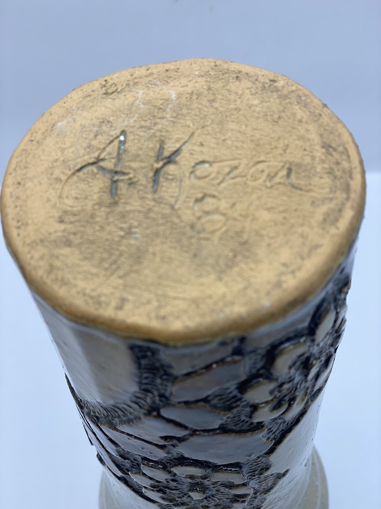 Studio Pottery Vase Signed J.Kozoa