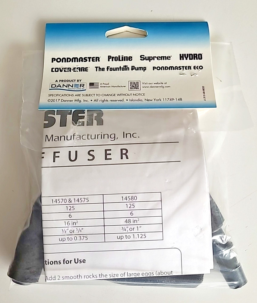 PONDMASTER 6" STRAIGHT AIR DIFFUSER - ITEM# 14570 ** NEW **