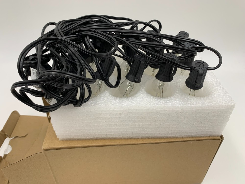 Pottery Barn Edison String Light Black 25' #G6