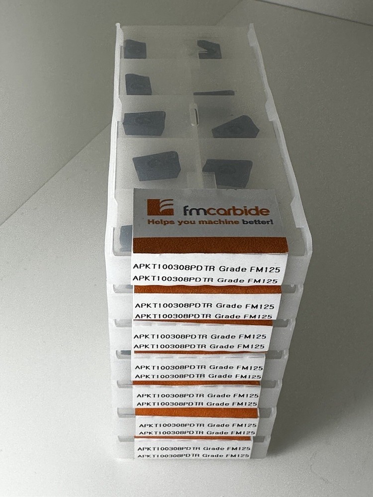 APKT 100308 PDTR Grade FM125 #FMCARBIDE Insert (BOX)