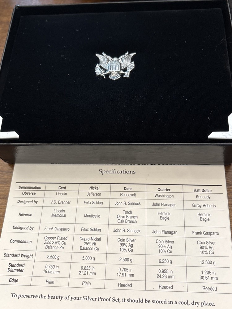 1994-S US Mint Premier Silver Proof Set. W/ OGP & COA