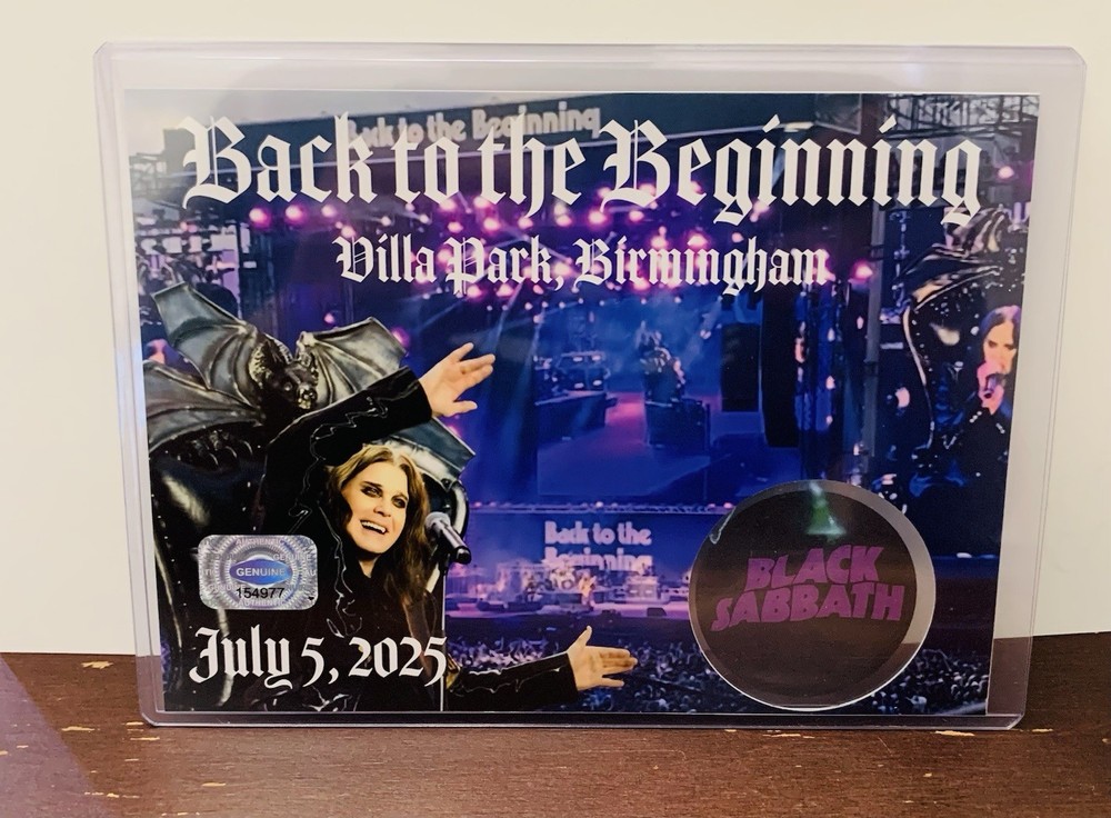 Ozzy Osbourne Black Sabbath Rare Last Concert Memorabilia Back to the Beginning