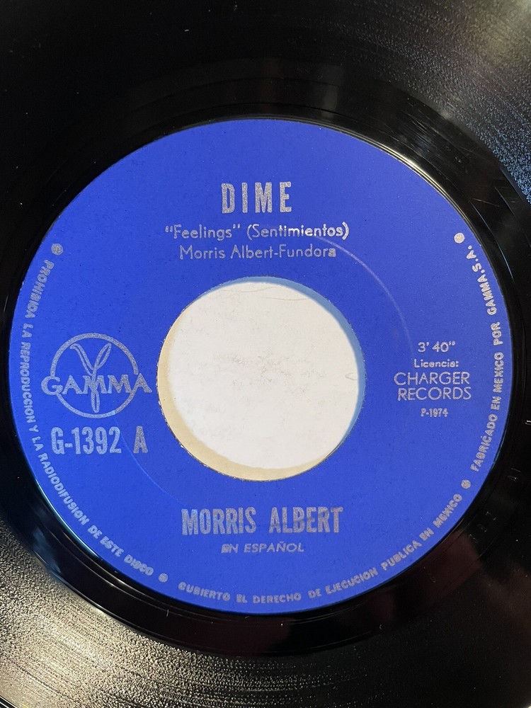 Morris Albert “Dime” (“Feelings”) Gamma 7” 45 IMPORT Strong VG++