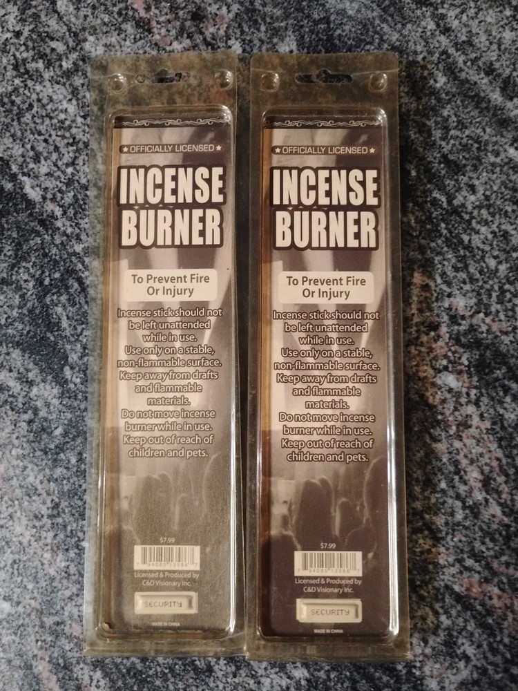 RARE 2005 Kiss Army Incense Burner C&D Visionary Inc Skulls Ace Frehley lot of 2