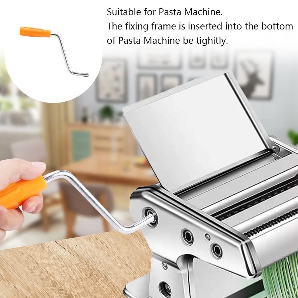 Pasta Maker Handle Replacement,Manual Noodle Maker Fixing Clip,Durable Handle...