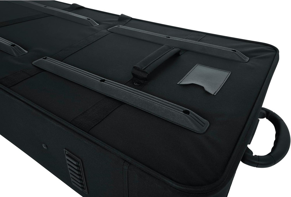 Cases Lightweight Keyboard Case with Pull Handle and Wheels, Fits 76-Note Keyboa