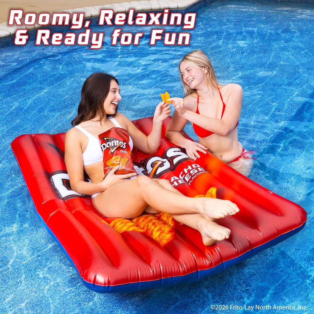 Doritos® Reversible Pool Float Double Sided Cool Ranch and Nacho Cheese Inflatab