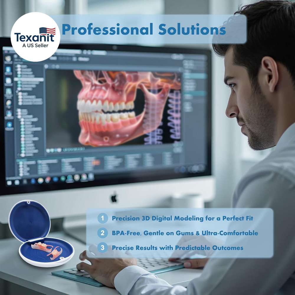 Custom Removable Dentures – Personalized Partial Denture Set for Tooth Replaceme