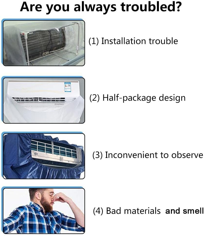 Air Conditioner Cleaning Bag, Mini Split transparent