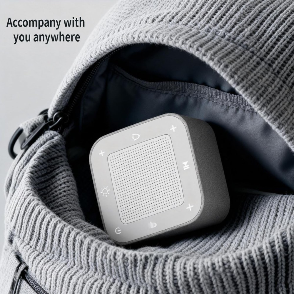 Smart White Noise Machine with Bluetooth & Digital Clock 32 Sounds for Sleep