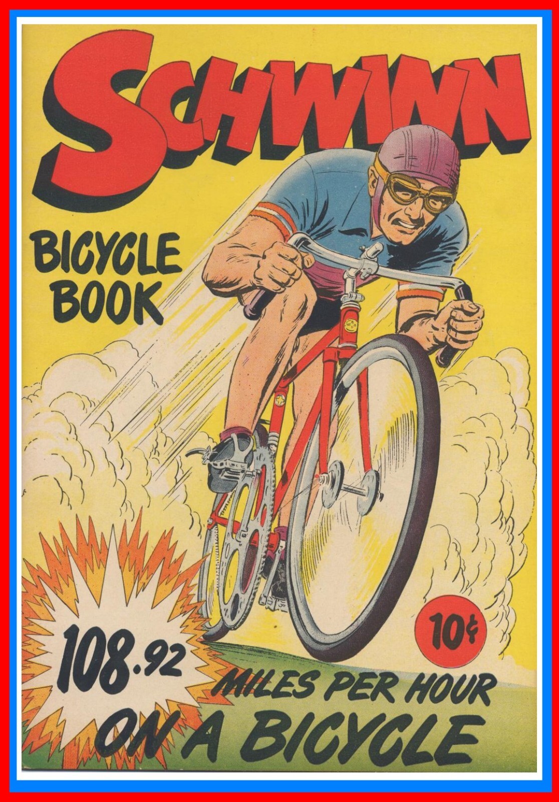Schwinn Bicycle Book (1949) 108.92mph Informative  Comic Style 28pgs CD