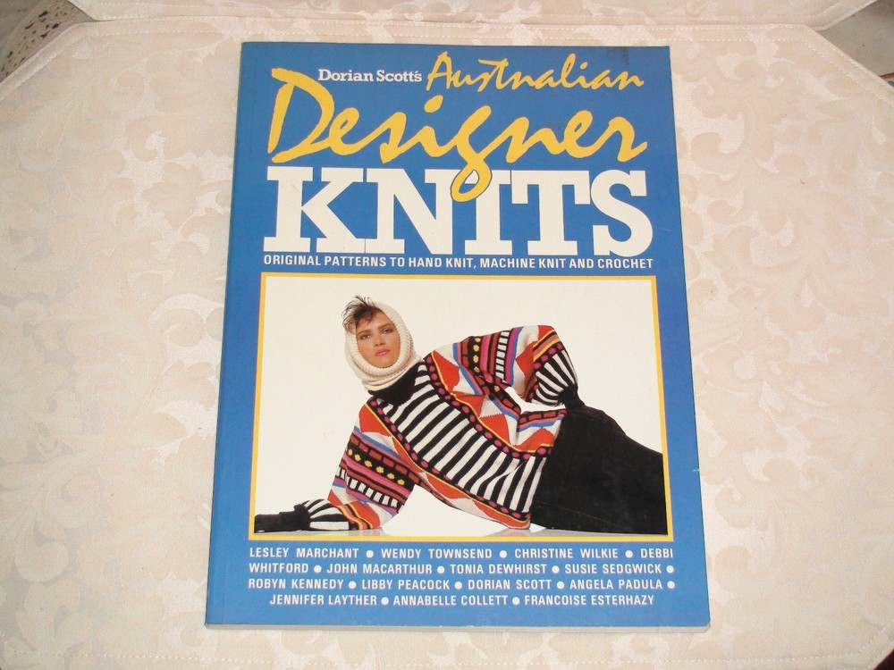 KNITTING MACHINE BOOK AUSTRALIAN DESIGNER KNITS