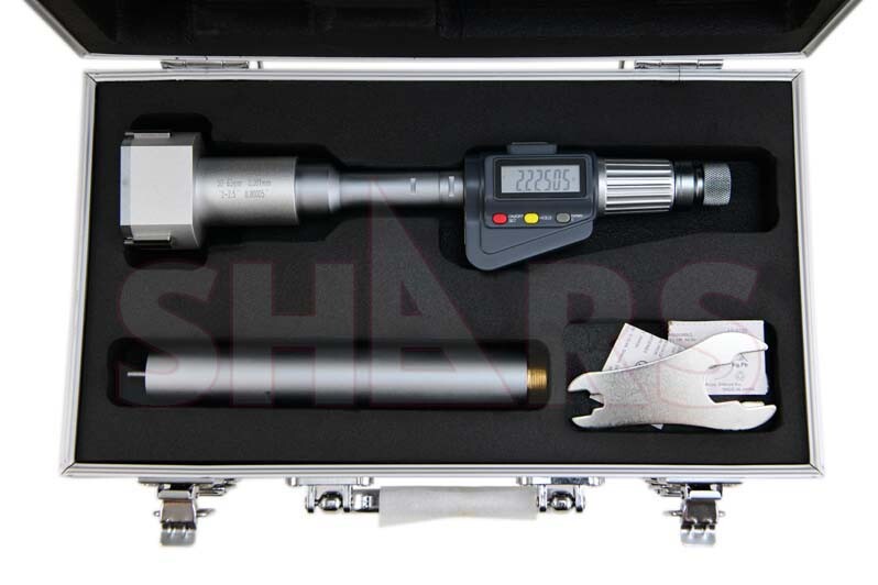 SHARS 1.968-2.480" Electronic Three-point Internal Micrometer .00005" NEW R]