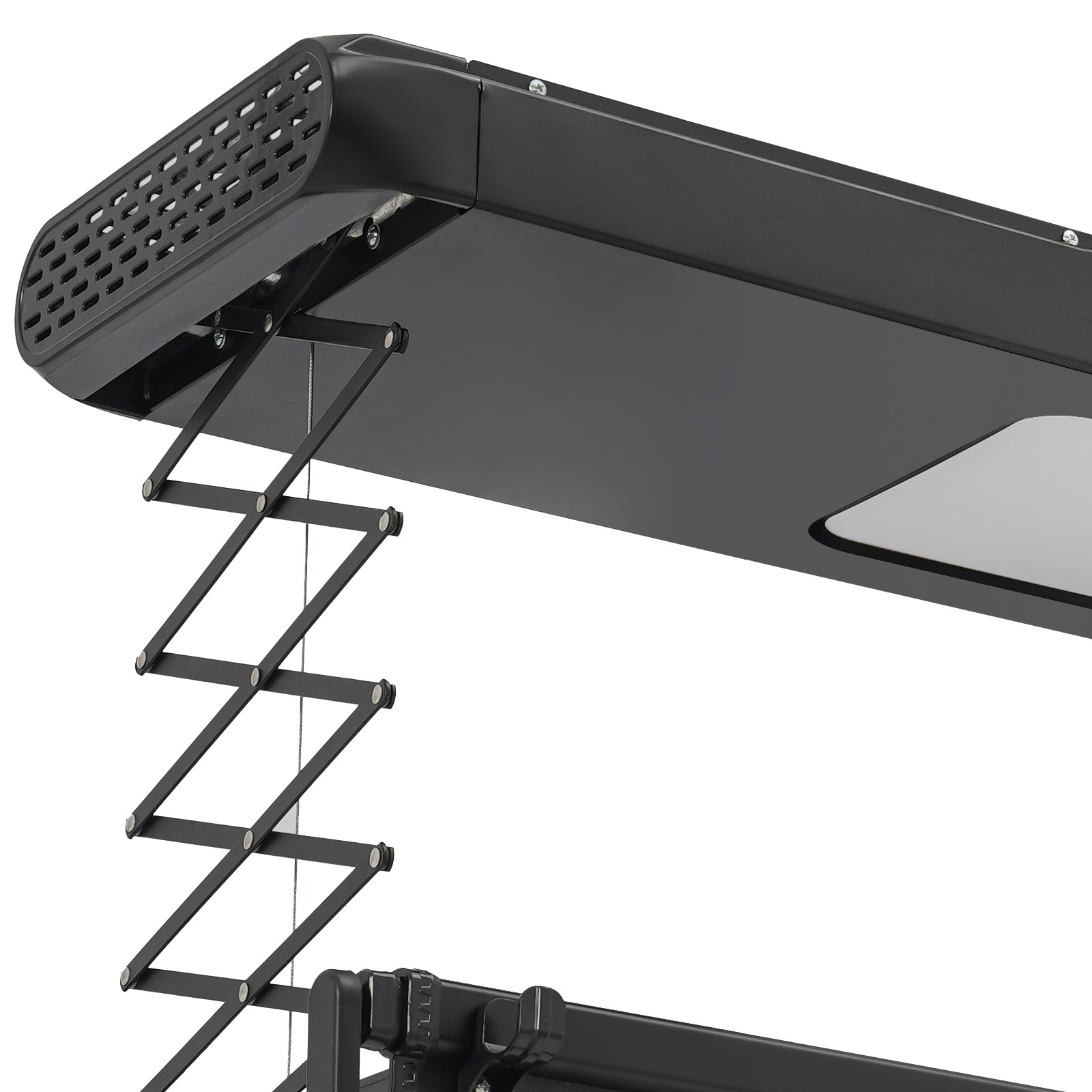 Electric Retractable Airing Rack Clothes Drying Rack W/ Remote Control & Light