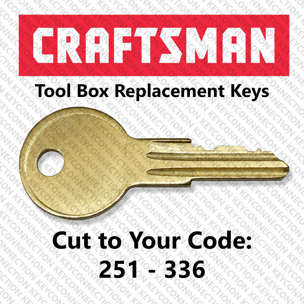 Craftsman Tool Box Key Cut to Your Code 251 - 336 Llaves Toolbox Keys