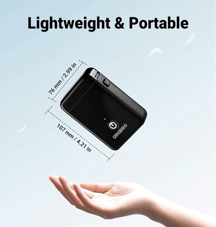 ORGBRO X1 Portable Bluetooth Label Maker Wireless Thermal Printer