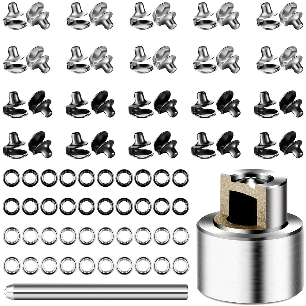 40 Sets Boots Hook Lace Buckles Speed Eyelets Hooks for Medium, Silver, Black