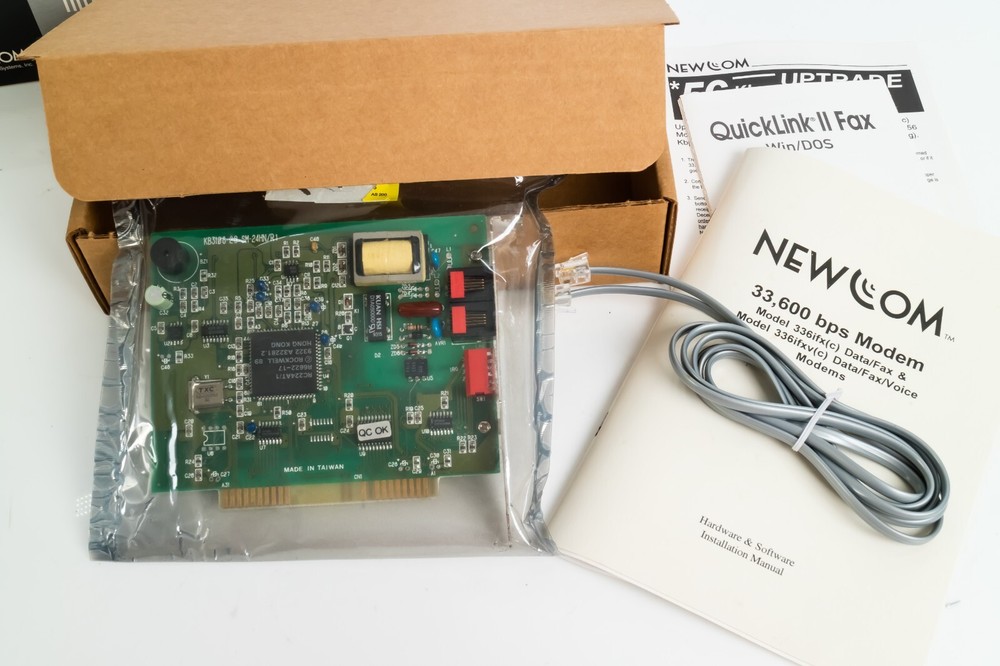 Newcom Internal 33.6 Data/Fax Modem - CIB - Complete