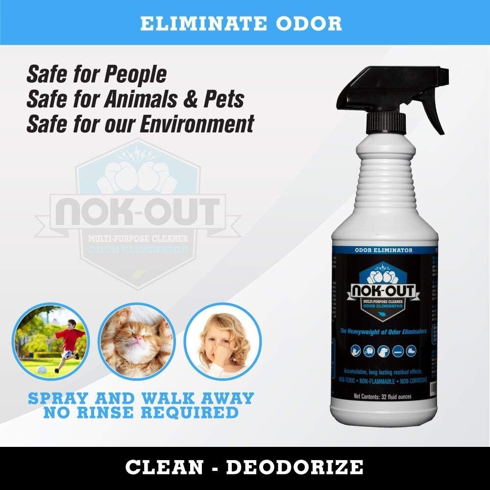 Unscented Pet Odor Remover Spray, 32oz Multi-Purpose Cleaning Solution
