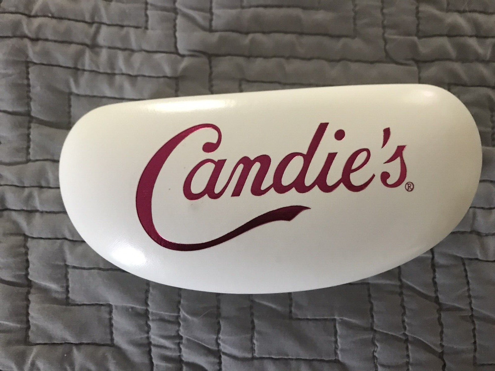 CANDIE'S  Sunglasses Eyeglasses  Hard Clamshell Case White Authentic