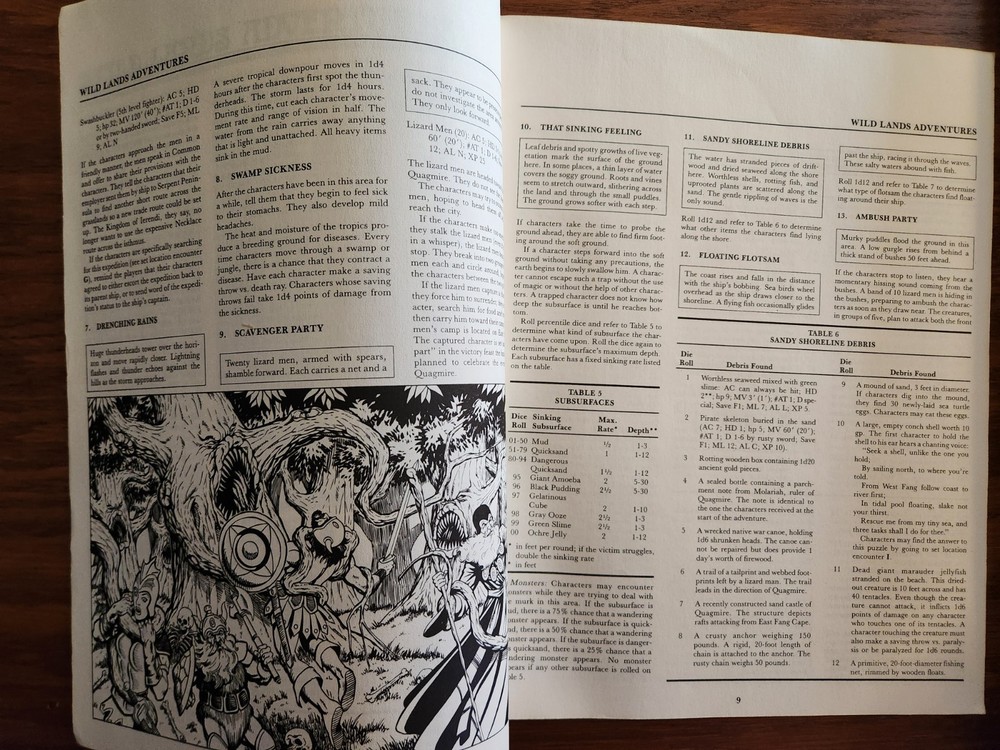 X6 Quagmire! adventure module D&D TSR Basic Dungeons Dragons BECMI 1984 EX