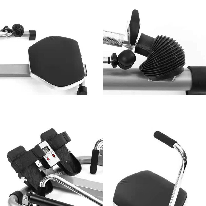 🚀Home Gym Adjustable Exercise Rowing Machine Rower Double Hydraulic Resistance