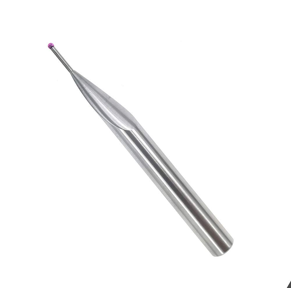 Ball Tip Probe Insert 2mm Diameter Ruby Ball Tips 8mm Diameter Shank 80mm Len...