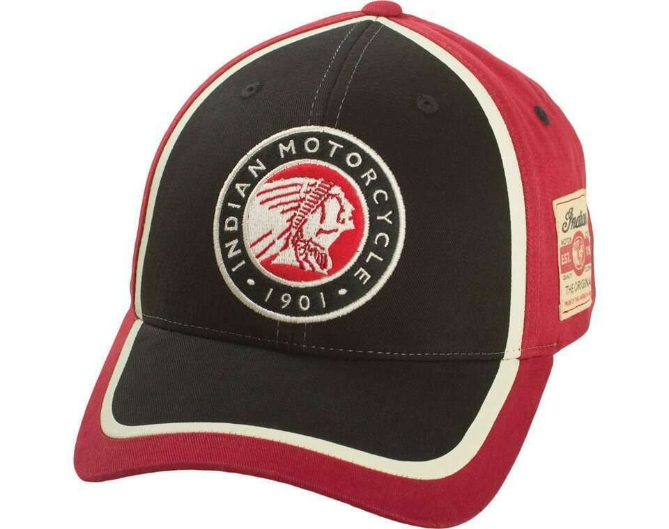 Indian Motorcycle Circle Patch Hat, Red/Black | 2863628