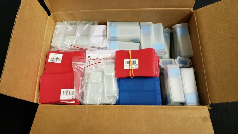 300+ High Quality Blank Microscope Slides With Storage Boxes - NEW
