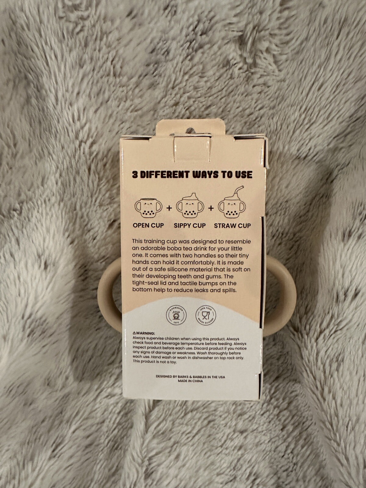 New Boba Baby Silicone Sippy Cup