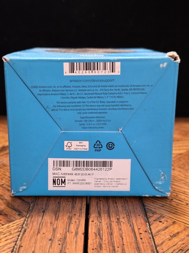 Amazon Echo Pop 1st Gen Alexa Smart Speaker - Charcoal