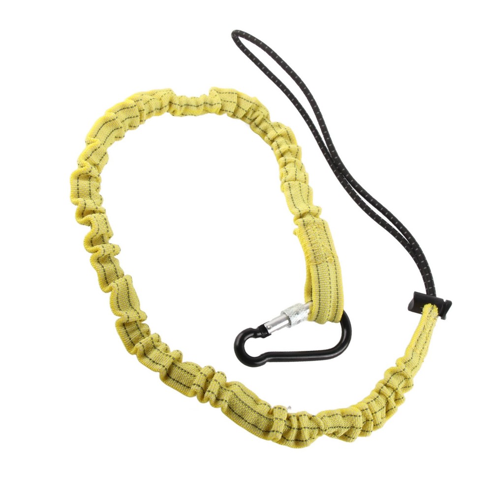 Yellow Tool Safety Tether Nylon Tool Lanyard Climbing Rope For Construction