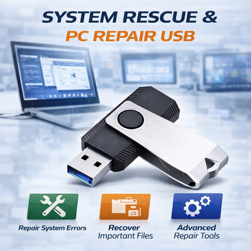 Ultimate Computer Repair Toolkit USB | Bootable Recovery & Diagnostics