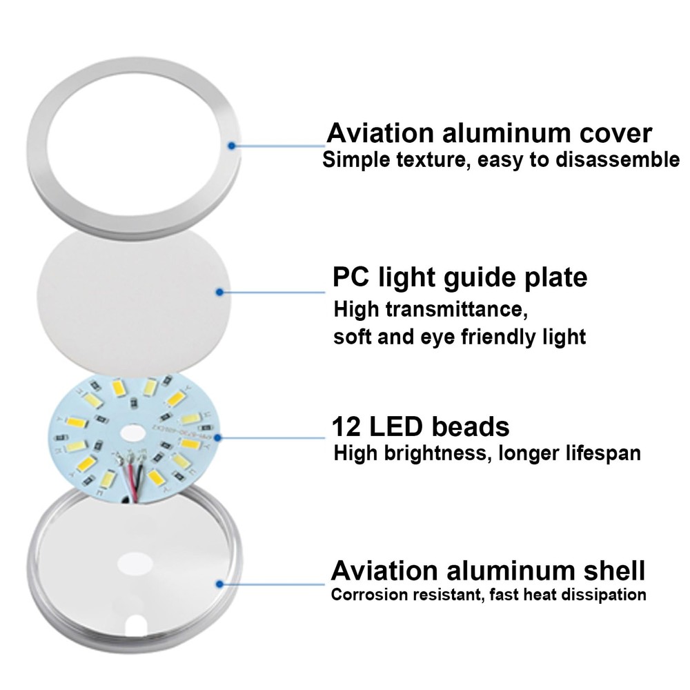LED Lamp Kit 001 Three Colors for Bambu Lab Makerworld 3D Printed LED001-2PC