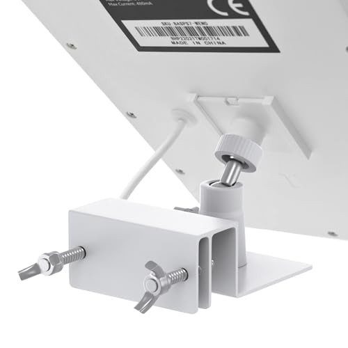 2Pack Gutter Mount for Solar Panel, No Drill Aluminum Alloy Bracket with 360°