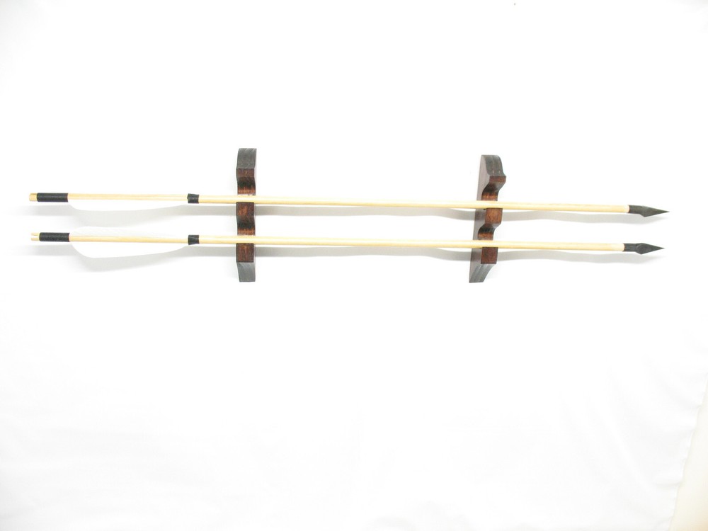 Wall Hanging Arrow Rack Stand Holder Display Holds 2 Arrows #208