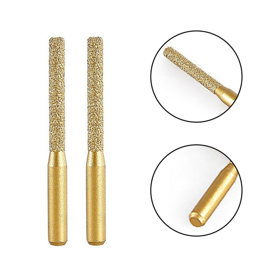 Diamond Router Bits Bits For Granite Tile Milling Cutter Straight Shank 2Pcs/Set