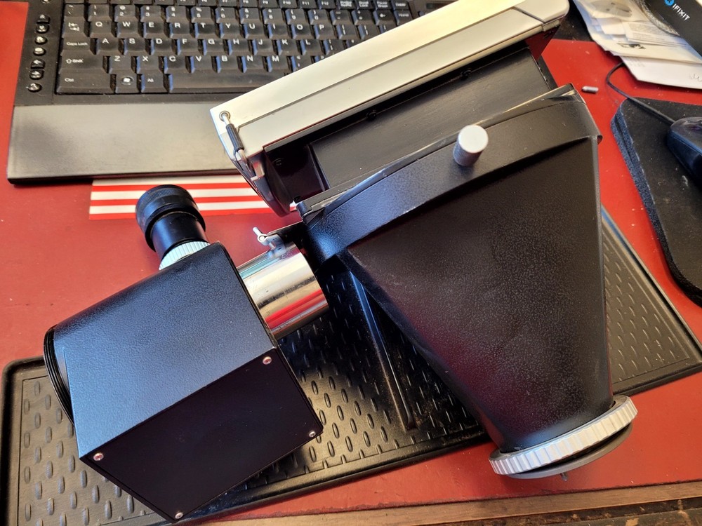 Nikon PFX 4X Microscope Shutter Format Adapter w/ Built-In Polaroid Camera (C261