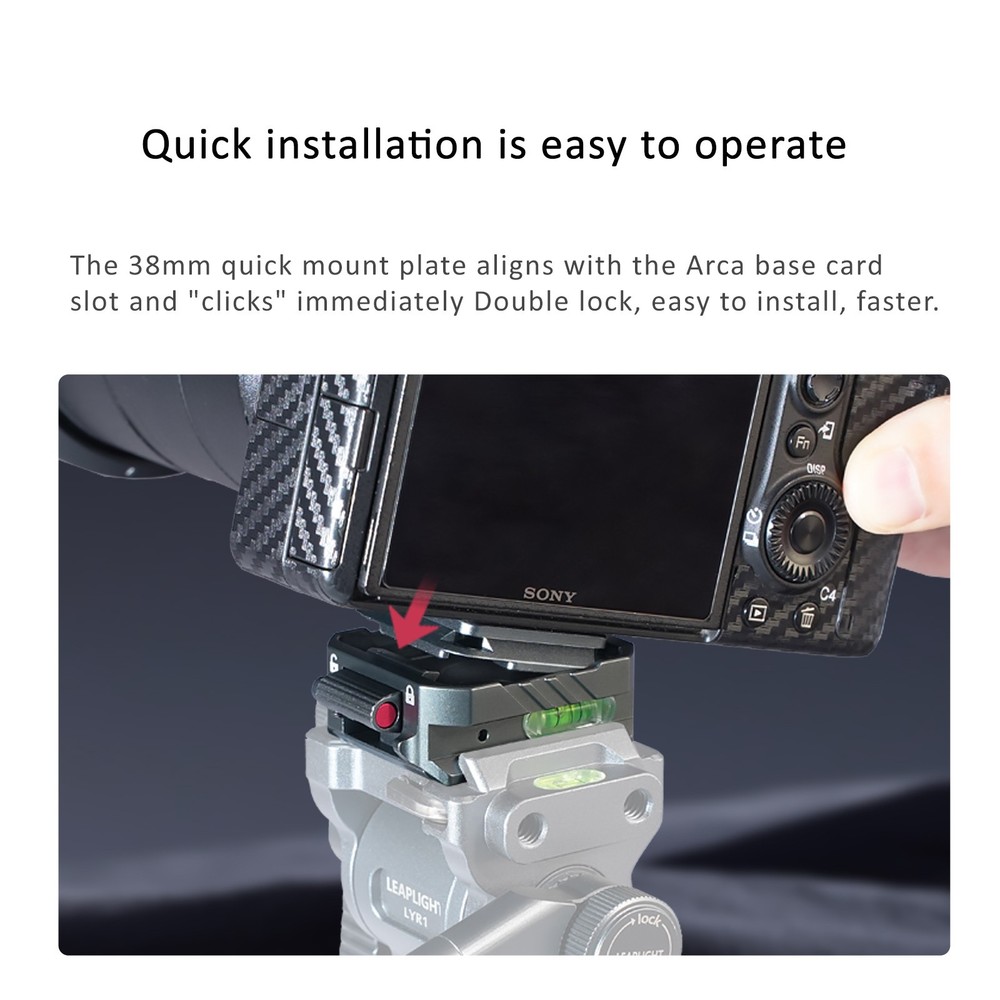 Standard Quick Release Clamp Adapter Plate Mount For Arca Camera Tripod Set US