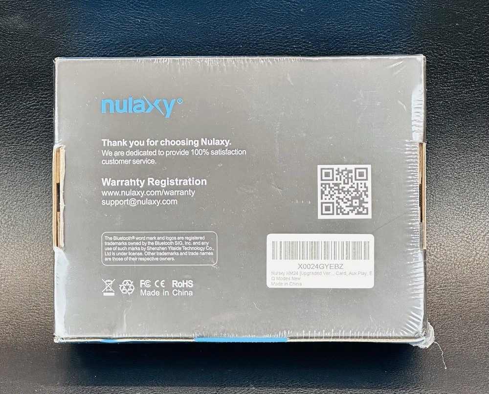 Nulaxy KM24 Bluetooth FM Transmitter, Wireless In-Car - Black - NIB