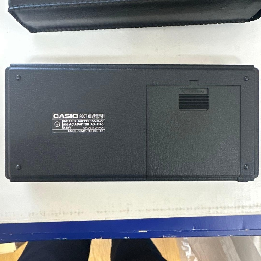 CASIO ROOT-8 electronic calculator with case #998742
