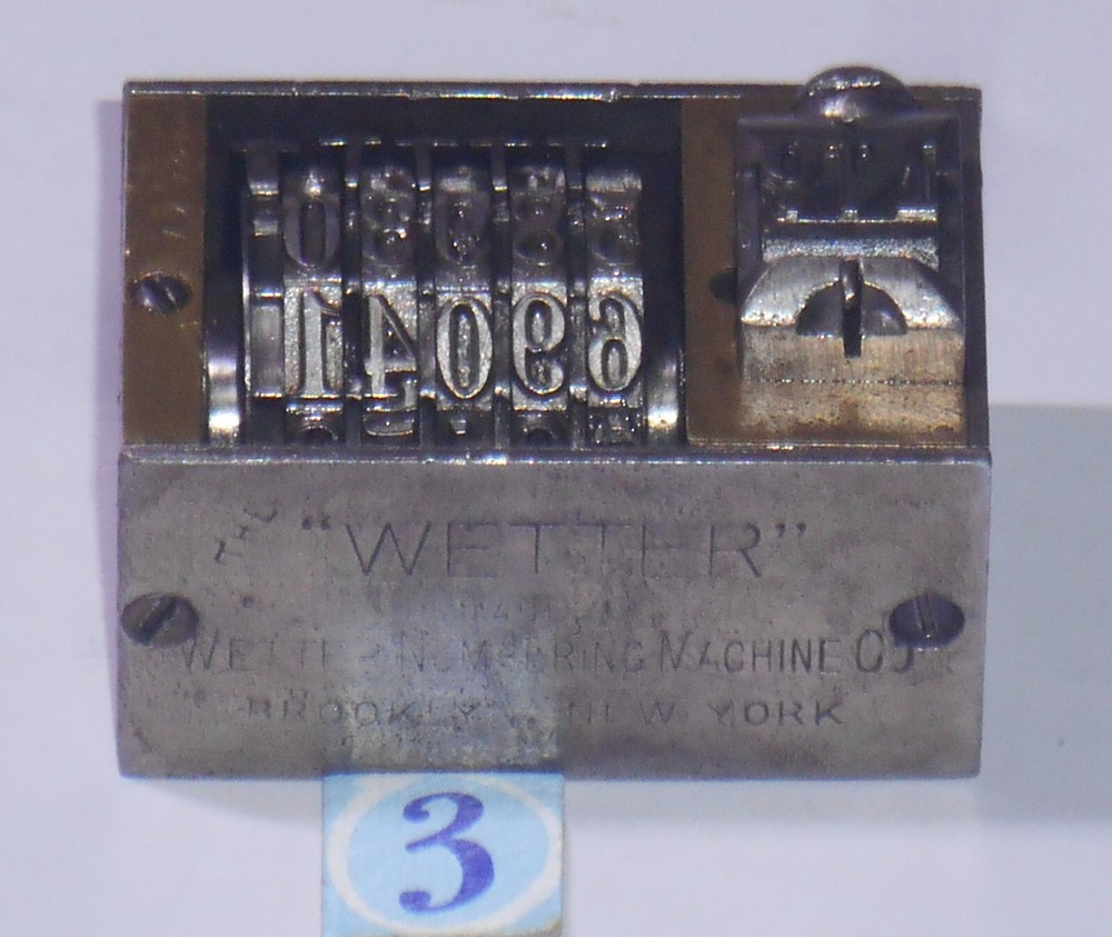 WETTER | letterpress numbering machine | 3