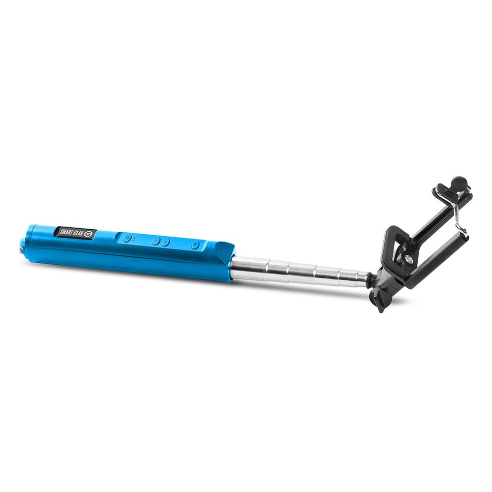 Smart Gear 40" Bluetooth Telescoping Extendable Monopod Selfie Stick, Blue