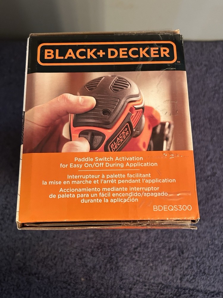 BLACK + DECKER BDEQS300 1/4 Sheet Sander New Open Box